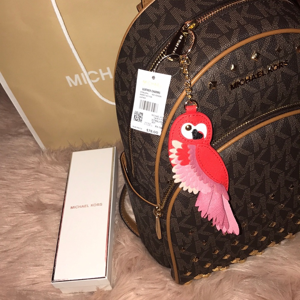 🚫SOLD: doNOTbuy 🚫 Parrot leather charm fob ✨